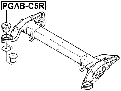 PGAB-C5R - REAR CROSSMEMBER BUSHING
