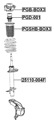 PGB-BOX3 - FRONT SHOCK ABSORBER BEARING