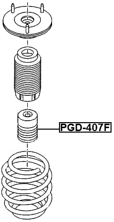 PGD-407F - FRONT SHOCK ABSORBER JOUNCE BUMPER