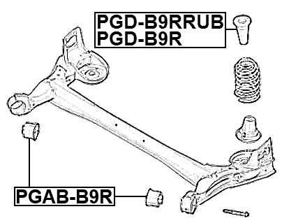 PGD-B9R - REAR SHOCK ABSORBER JOUNCE BUMPER