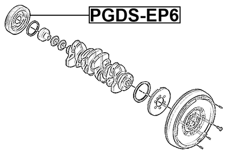PGDS-EP6 - CRANKSHAFT PULLEY EP6