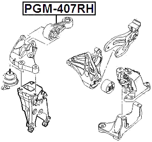 PGM-407RH - RIGHT ENGINE MOUNT