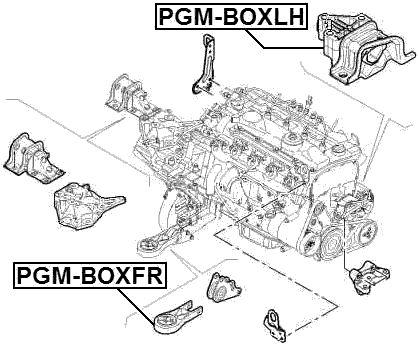 PGM-BOXFR - FRONT ENGINE MOUNT