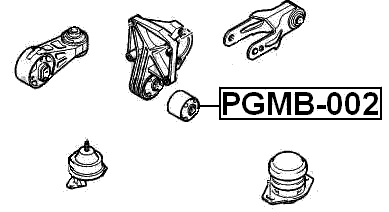 PGMB-002 - REAR ENGINE MOUNT BUSHING