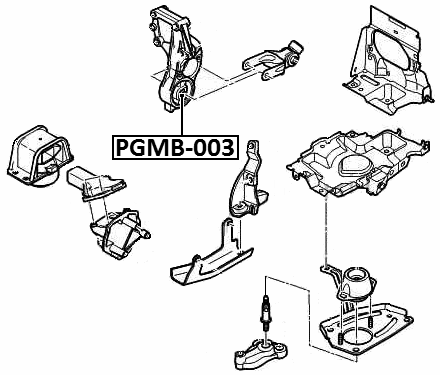 PGMB-003 - RIGHT ENGINE MOUNT BUSHING