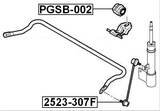 PGSB-002 - FRONT STABILIZER BAR BUSH D22