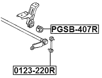 PGSB-407R - REAR STABILIZER BAR BUSH