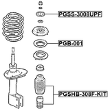 PGSHB-308F-KIT - BOOT WITH JOUNCE BUMPER FRONT SHOCK ABSORBER KIT