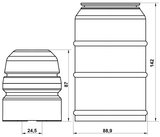 PGSHB-BOXF-KIT - BOOT WITH JOUNCE BUMPER FRONT SHOCK ABSORBER KIT