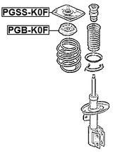 PGSS-K0F - FRONT SHOCK ABSORBER MOUNTING