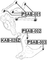 PSAB-003 - BUSHING, REAR LOWER CONTROL ARM