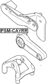 PSM-CAYRR - REAR ENGINE MOUNT