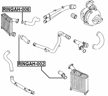 RINGAH-006 - AIR INTAKE HOSE SEAL