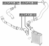 RINGAH-008 - AIR INTAKE HOSE SEAL