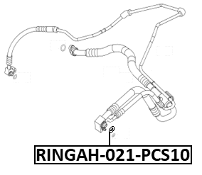 RINGAH-021-PCS10 - SEAL O-RING A/C LINE PCS 10