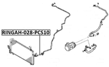 RINGAH-028-PCS10 - SEAL O-RING A/C LINE PCS 10