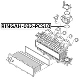 RINGAH-032-PCS10 - THROTTLE BODY O-RING PCS 10