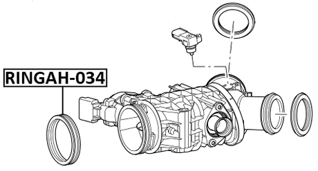 RINGAH-034 - THROTTLE BODY O-RING
