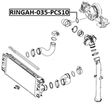 RINGAH-035-PCS10 - AIR INTAKE HOSE SEAL PCS 10