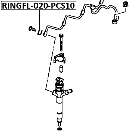 RINGFL-020-PCS10 - O-RING FUEL INJECTOR PCS 10