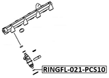 RINGFL-021-PCS10 - O-RING FUEL INJECTOR PCS 10