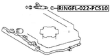 RINGFL-022-PCS10 - O-RING FUEL INJECTOR PCS 10