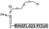 RINGFL-023-PCS10 - O-RING FUEL INJECTOR PCS 10
