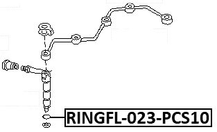 RINGFL-023-PCS10 - O-RING FUEL INJECTOR PCS 10