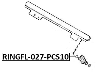 RINGFL-027-PCS10 - O-RING FUEL INJECTOR PCS 10