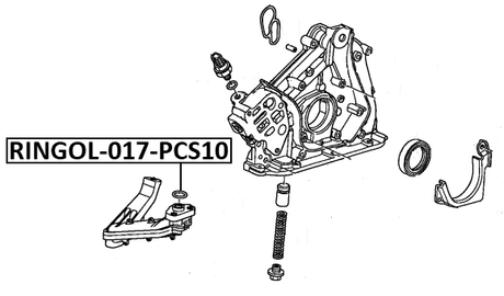 RINGOL-017-PCS10 - O-RING, OIL STRAINER PCS 10