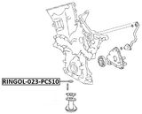 RINGOL-023-PCS10 - O-RING CYLINDER BLOCK, ENGINE OIL PUMP SEAL PCS 10