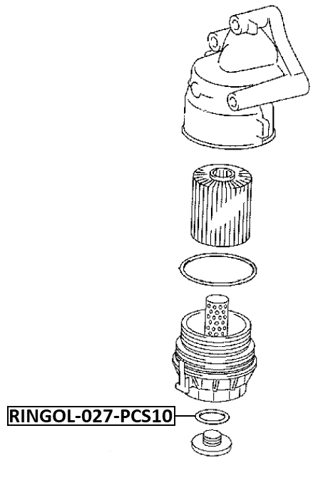 RINGOL-027-PCS10 - O-RING OIL FILTER HOUSING PCS 10