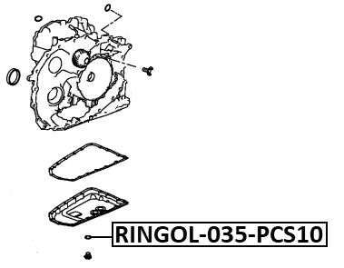 RINGOL-035-PCS10 - SEAL, OIL DRAIN PLUG PCS 10