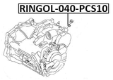 RINGOL-040-PCS10 - GASKET, GEARBOX DRAIN PLUG PCS 10