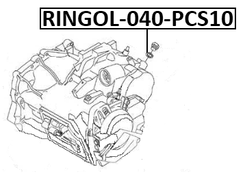 RINGOL-040-PCS10 - GASKET, GEARBOX DRAIN PLUG PCS 10