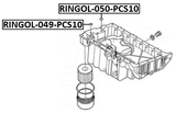 RINGOL-050-PCS10 - ENGINE OIL SUMP GASKET PCS 10