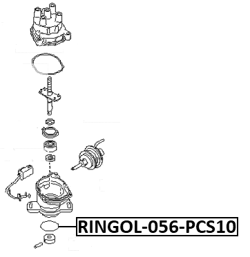 RINGOL-056-PCS10 - O-RING, IGNITION DISTRIBUTOR PCS 10