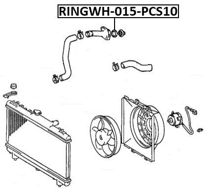 RINGWH-015-PCS10 - COOLING SYSTEM O-RING PCS 10