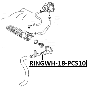 RINGWH-018-PCS10 - COOLING SYSTEM O-RING PCS 10