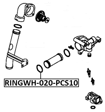 RINGWH-020-PCS10 - COOLING SYSTEM O-RING PCS 10