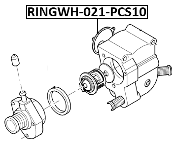 RINGWH-021-PCS10 - COOLING SYSTEM O-RING PCS 10