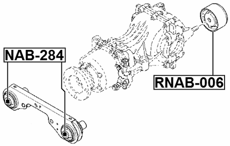 RNAB-006 - REAR DIFFERENTIAL BUSHING