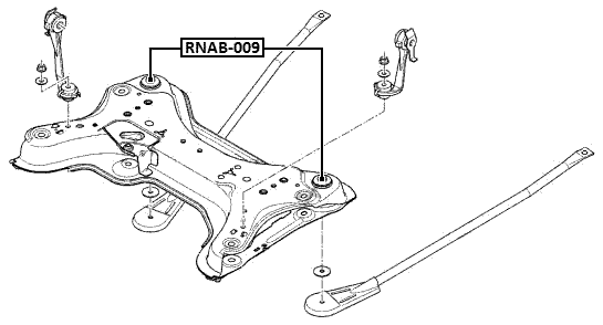 RNAB-009 - SUBFRAME REAR BUSHING