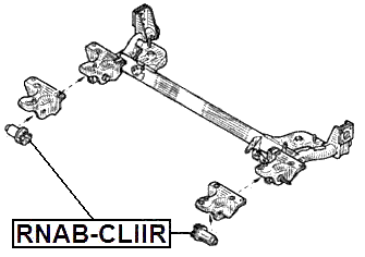 RNAB-CLIIR - REAR CROSSMEMBER BUSHING