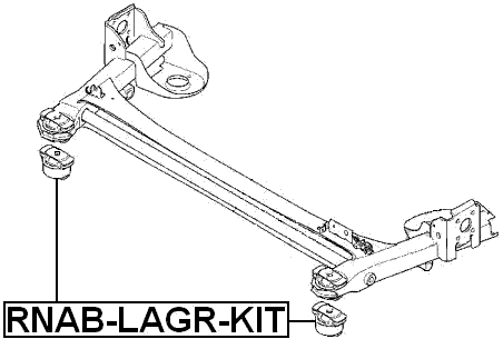 RNAB-LAGR-KIT - REAR CROSSMEMBER BUSHING KIT