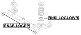 RNAB-LOGRP - REAR CROSSMEMBER BUSHING