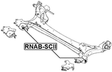 RNAB-SCII - REAR CROSSMEMBER BUSHING