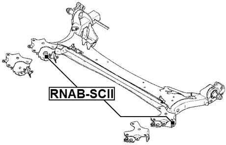 RNAB-SCII - REAR CROSSMEMBER BUSHING