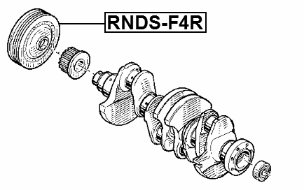 RNDS-F4R - CRANKSHAFT PULLEY F4R