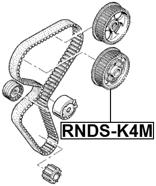 RNDS-K4M - CAMSHAFT DEPHASER PULLEY K4M